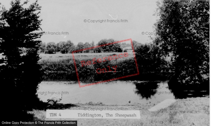 Photo of Tiddington, The Sheepwash c.1955