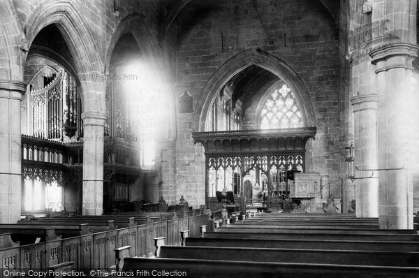 Photo of Tideswell, Church Nave 1896