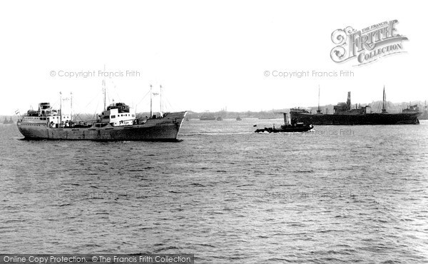 Photo of Tilbury, The Thames c.1955