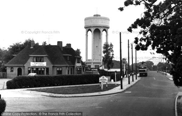 Photo of Tilehurst, The Bear And Water Tower c.1960