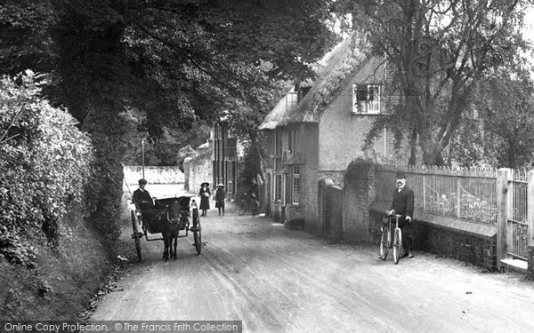 Photo of Tillington, Horse Drawn Trap In The Village 1912