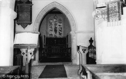 Interior, Parish Church Of St Thomas A'beckett c.1965, Tilshead