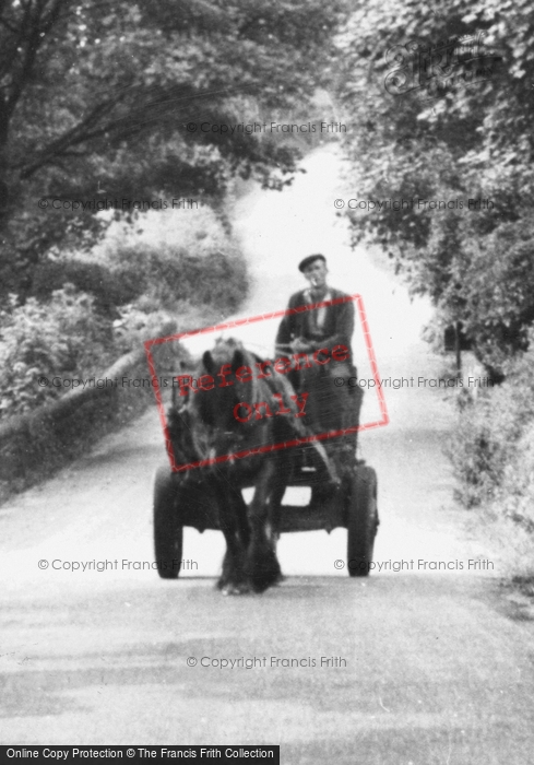 Photo of Timbersbrook, Horse And Cart In Weathercock Lane c.1950