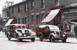 Cars And Post Office, Stockport Road 1951, Timperley