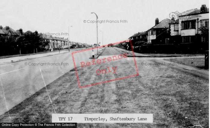 Photo of Timperley, Shaftesbury Lane c.1960