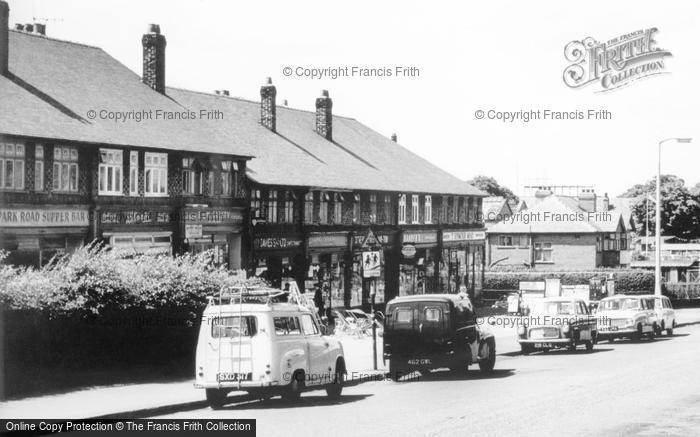Photo of Timperley, Shops And Cars, Park Road c.1960