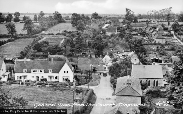 Photo of Tingewick, View From The Church c.1950