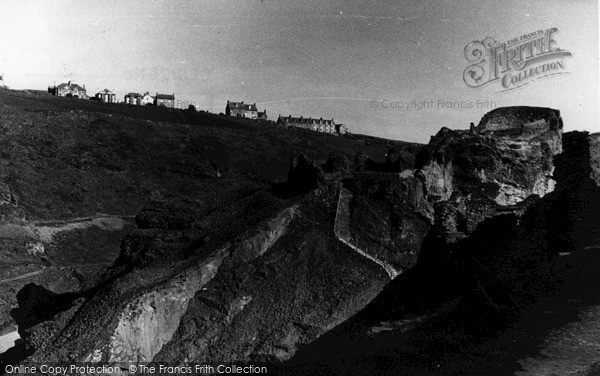 Photo of Tintagel, Castle Ruins c.1955