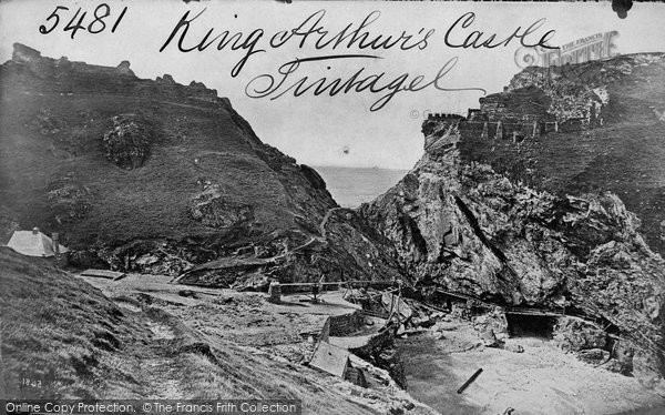 Photo of Tintagel, King Arthur's Castle c.1870