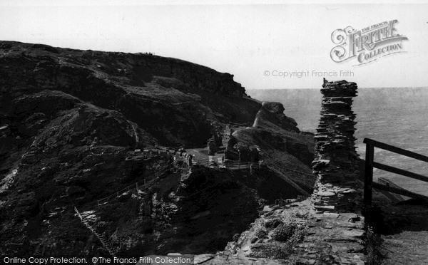 Photo of Tintagel, King Arthur's Castle c.1955