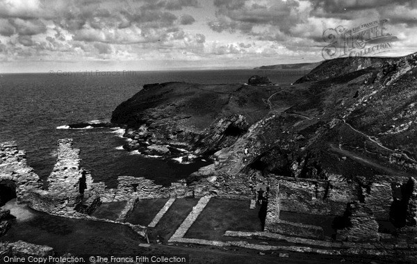 Photo of Tintagel, King Arthur's Castle c.1960
