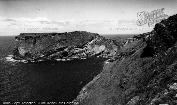 Photo of Tintagel, King Arthur's Castle From Glebe Cliff c.1960