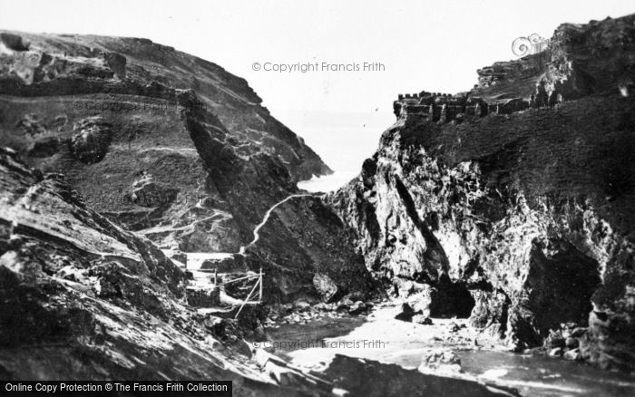 Photo of Tintagel, King Arthur's Castle From The West c.1930