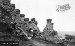 King Arthur's Castle, Walls And Gateway c.1930, Tintagel