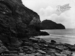 Lye Rocks And Bossiney Bay 1920, Tintagel