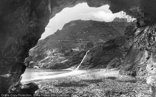 Photo of Tintagel, Merlin's Cave 1920