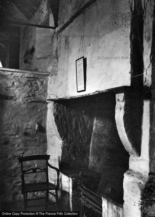 Photo of Tintagel, Old Post Office, Fireplace c.1910