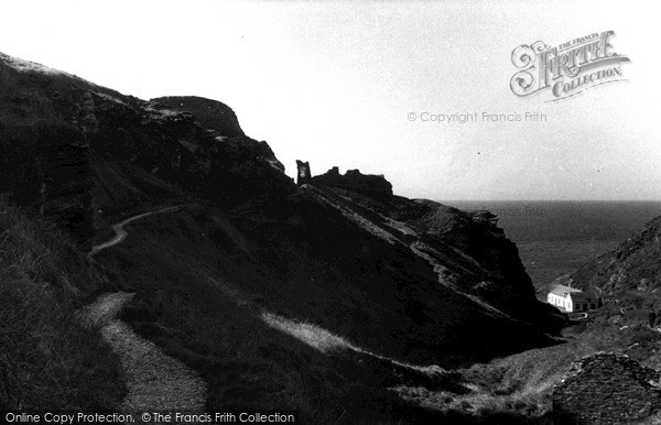 Photo of Tintagel, Pathway To The Castle c.1955