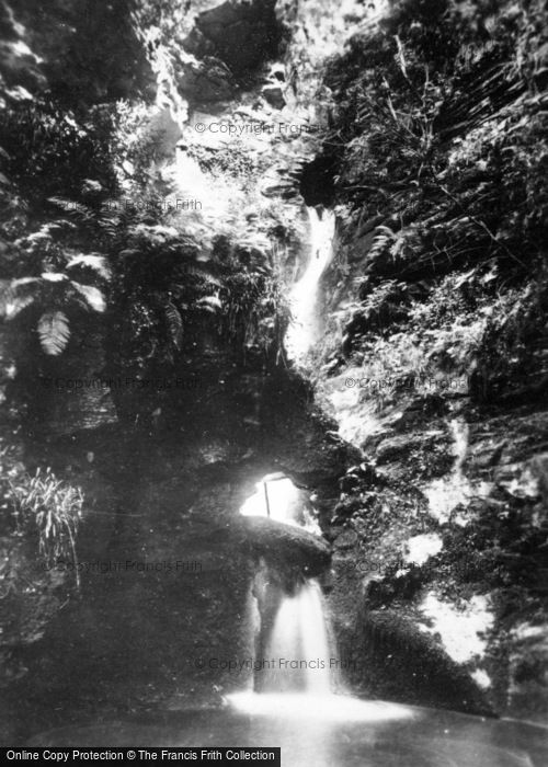 Photo of Tintagel, St Knighton's Kieve Waterfall c.1930