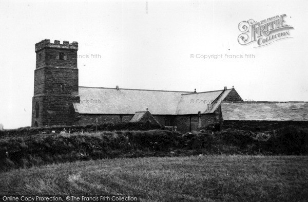 Photo of Tintagel, St Materiana's  Church c.1955