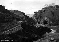 The Castle And Caves c.1955, Tintagel