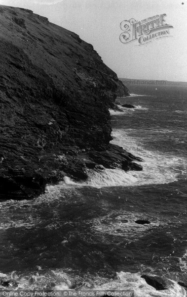 Photo of Tintagel, The Coast From The Castle Causeway c.1955