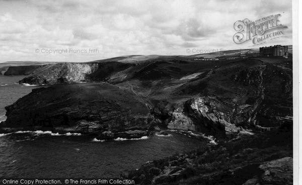 Photo of Tintagel, The Coastline From King Arthur's Castle c.1960