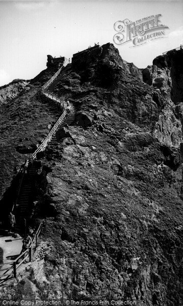 Photo of Tintagel, The Steps King Arthur's Castle c.1960