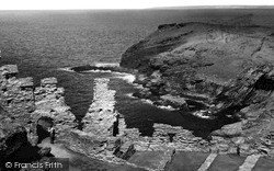 View From King Arthur's Castle c.1960, Tintagel