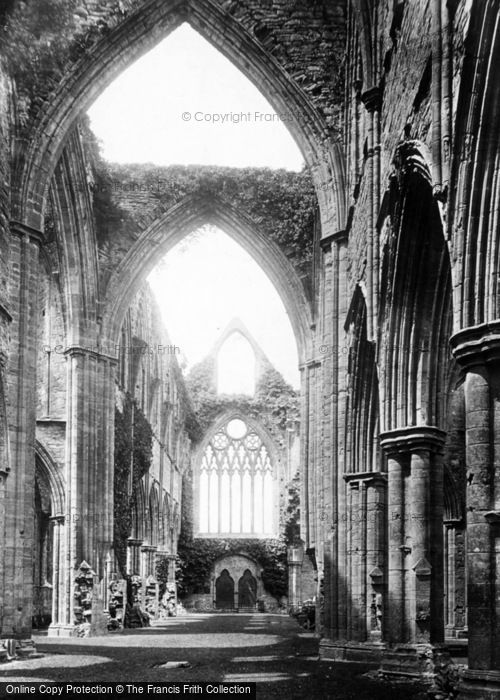 Photo of Tintern, Abbey, Nave West 1893