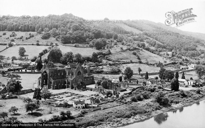 Photo of Tintern, Abbey, 'surprise View' c.1955