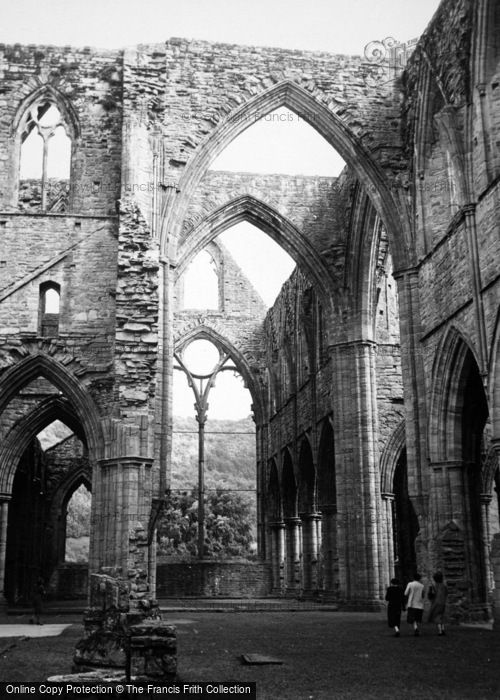 Photo of Tintern, Abbey, The Nave And East Window c.1950
