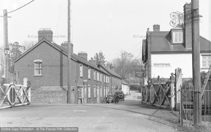 Photo of Tipton St John, Street And Railway Crossing c.1939