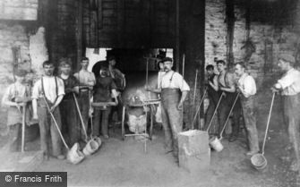 Tipton, Workmen, Charles Lathe & Co Foundry c1910