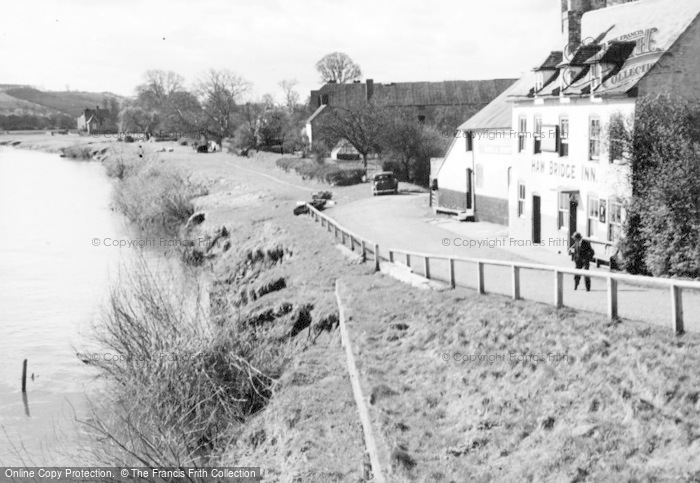 Photo of Tirley, View From The Bridge And The Haw Bridge Inn c.1950