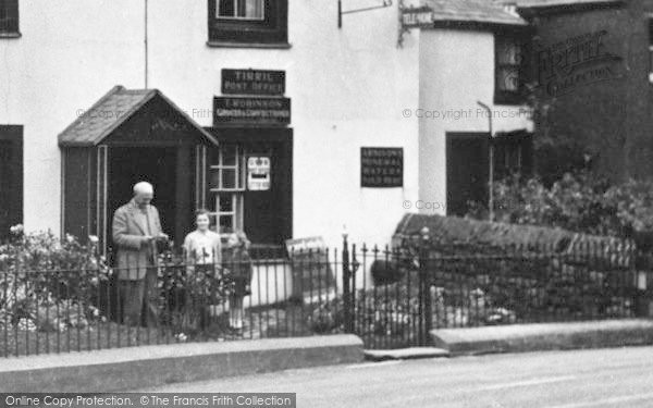 Photo of Tirril, Outside The Post Office c.1955