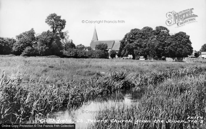 Photo of Titchfield, St Peter's Church From The River c.1955