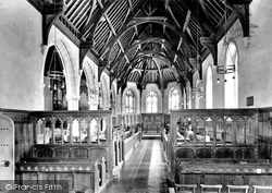 Blundell's School Chapel, Interior 1930, Tiverton