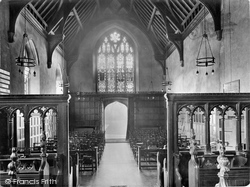 Blundell's School Chapel Interior 1930, Tiverton