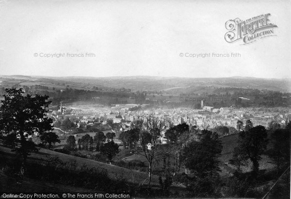 Photo of Tiverton, From Exeter Hill 1890