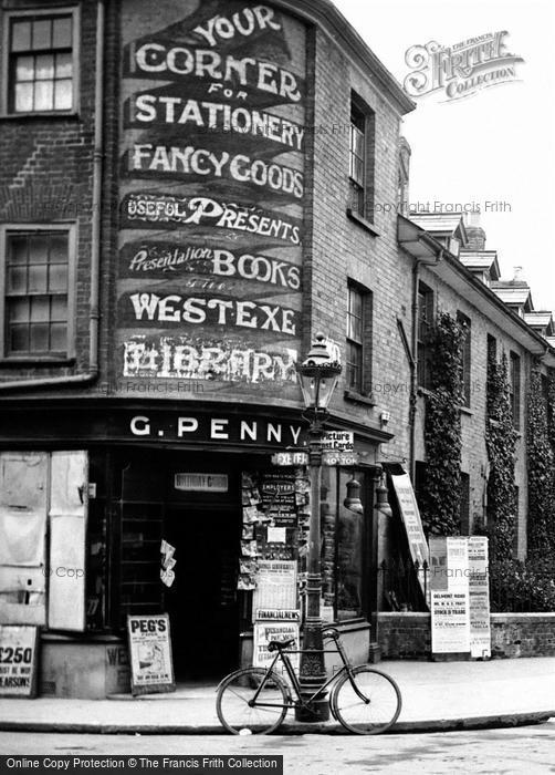 Photo of Tiverton, G.Penny's Store, St Paul's Street 1920