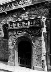 Greenway's Almshouses Doorway 1896, Tiverton