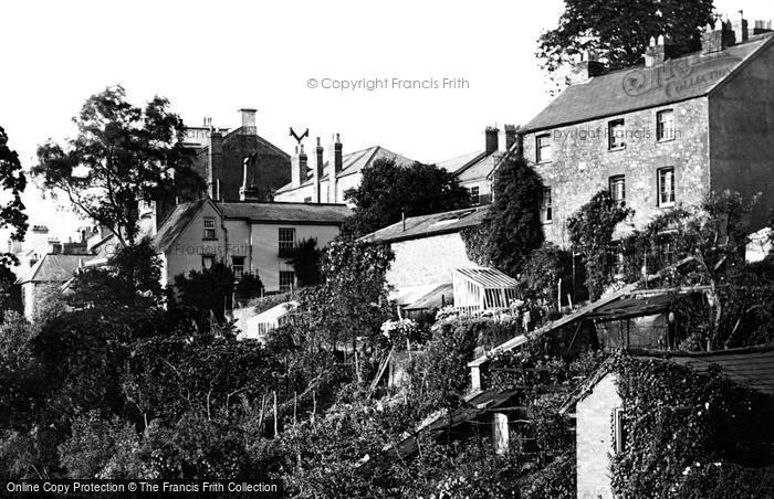 Photo of Tiverton, Houses By The River Exe 1920