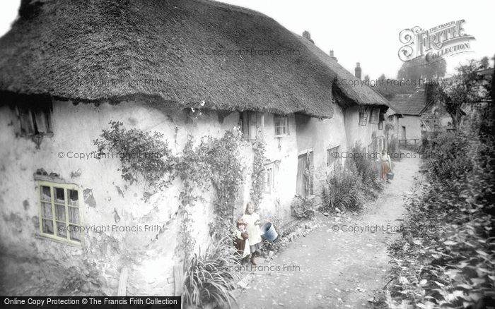 Photo of Tiverton, Old Cottages, Little Silver 1920