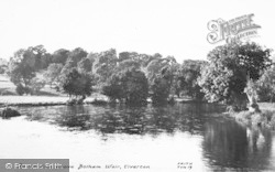 River Exe Above Bolham Weir c.1955, Tiverton