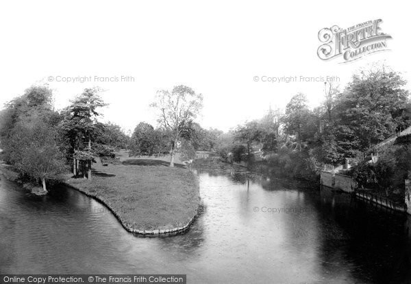 Photo of Tiverton, River Exe From The Bridge 1890