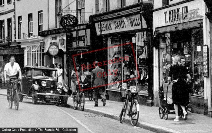 Photo of Tiverton, Shops, Fore Street c.1950