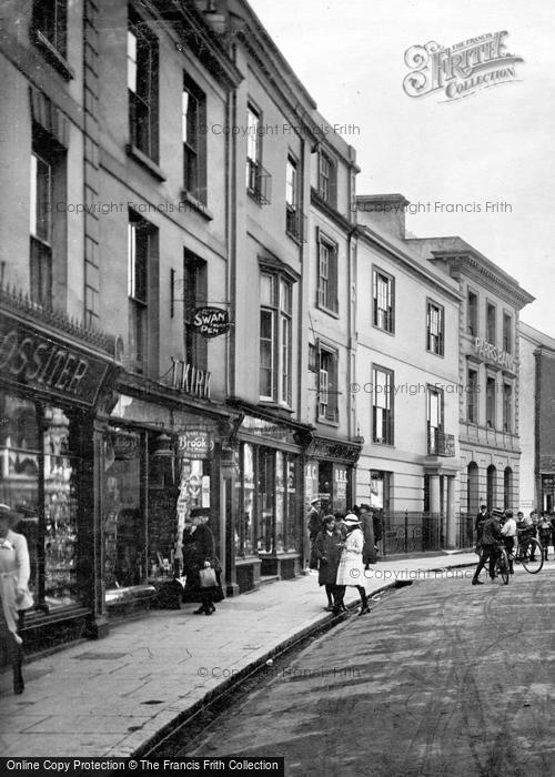 Photo of Tiverton, Shops In Fore Street 1920