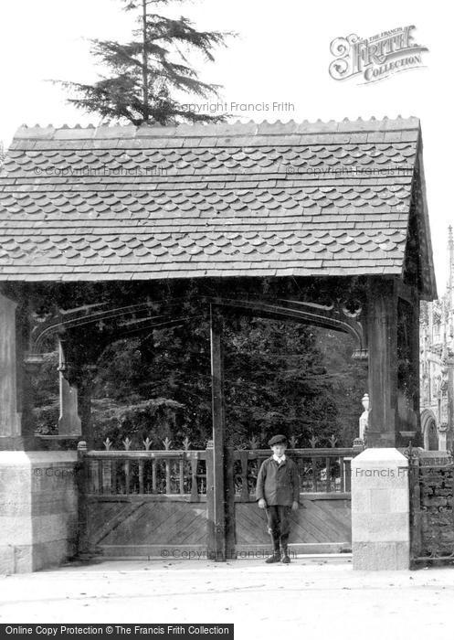 Photo of Tiverton, St Peter's Church Lychgate c.1890