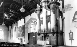 St Peter's Church, The Organ c.1960, Tiverton